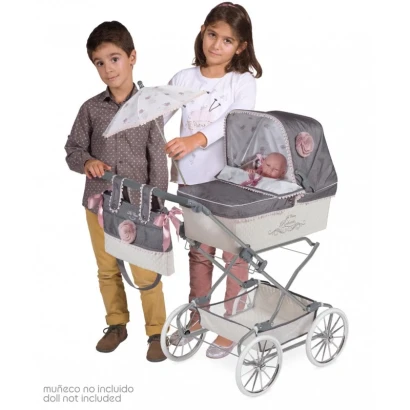 Класична коляска DeCuevas 82031 Reborn з сумкою та парасолькою