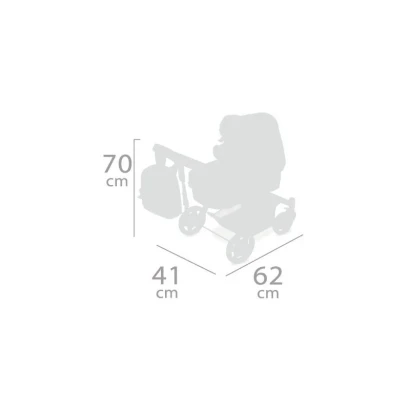 Коляска 3в1 DeCuevas 80548 Sweet з рюкзаком та люлькою