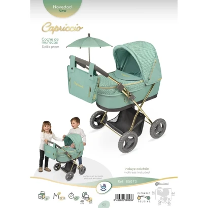 Класична коляска DeCuevas 85073 Capriccio з сумкою та парасолькою