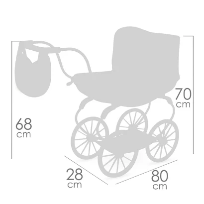 Класична коляска DeCuevas 87074 Tulipe з сумкою