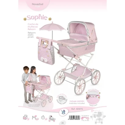 Класична коляска DeCuevas 82075 Sophie з сумкою та парасолькою