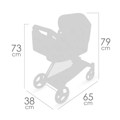 Коляска 3в1 DeCuevas 81773 Capriccio з сумкою та люлькою