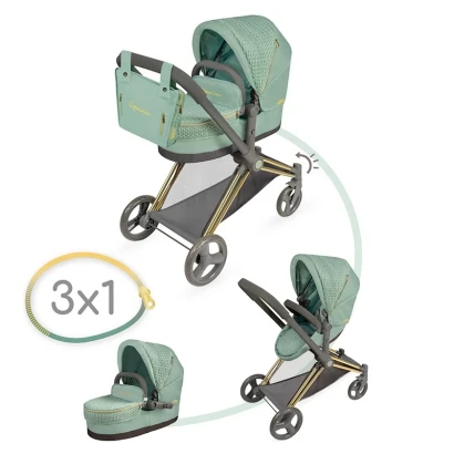 Коляска 3в1 DeCuevas 81773 Capriccio з сумкою та люлькою