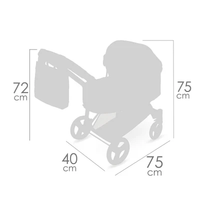 Коляска 3в1 DeCuevas 81675 Sophie з сумкою та люлькою