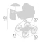 Класична коляска DeCuevas 81075 Sophie з сумкою та парасолькою