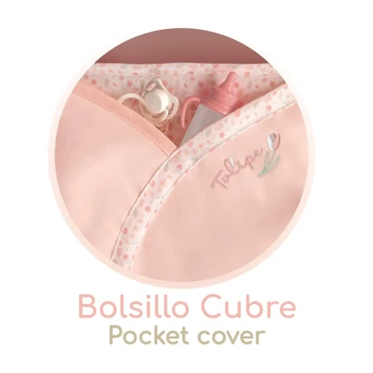 Класична коляска DeCuevas 81074 Tulipe з сумкою та парасолькою