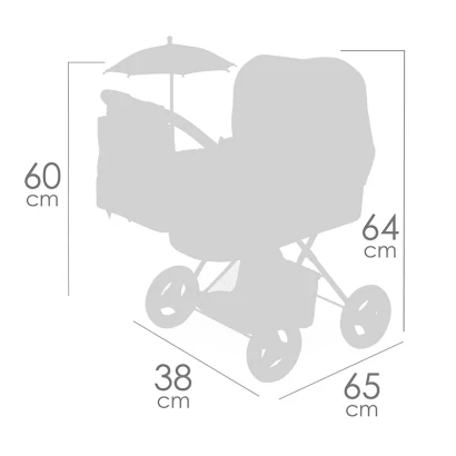 Класична коляска DeCuevas 85044 Vintage з сумкою та парасолькою