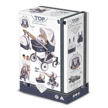 Коляска 3в1 DeCuevas 80537 Top Collection з рюкзаком та люлькою
