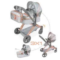 Коляска 3в1 DeCuevas 81777 Cytix з сумкою та люлькою