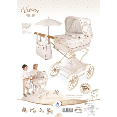 Класична коляска DeCuevas 82078 Verona з сумкою та парасолькою