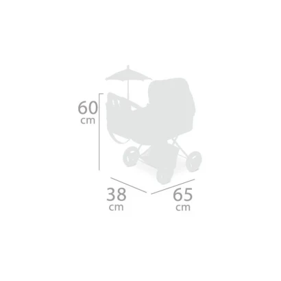 Класична коляска DeCuevas 85029 Martin з сумкою та парасолькою